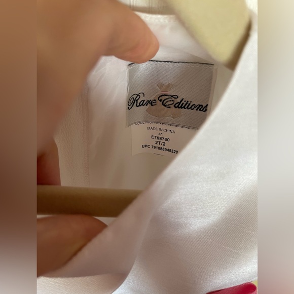 NWOT Rare Editions Pastel Striped Party Dress - Picture 3 of 8